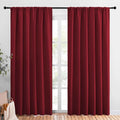 NICETOWN Christmas Burgundy Blackout Curtains and Drapes by NICETOWN