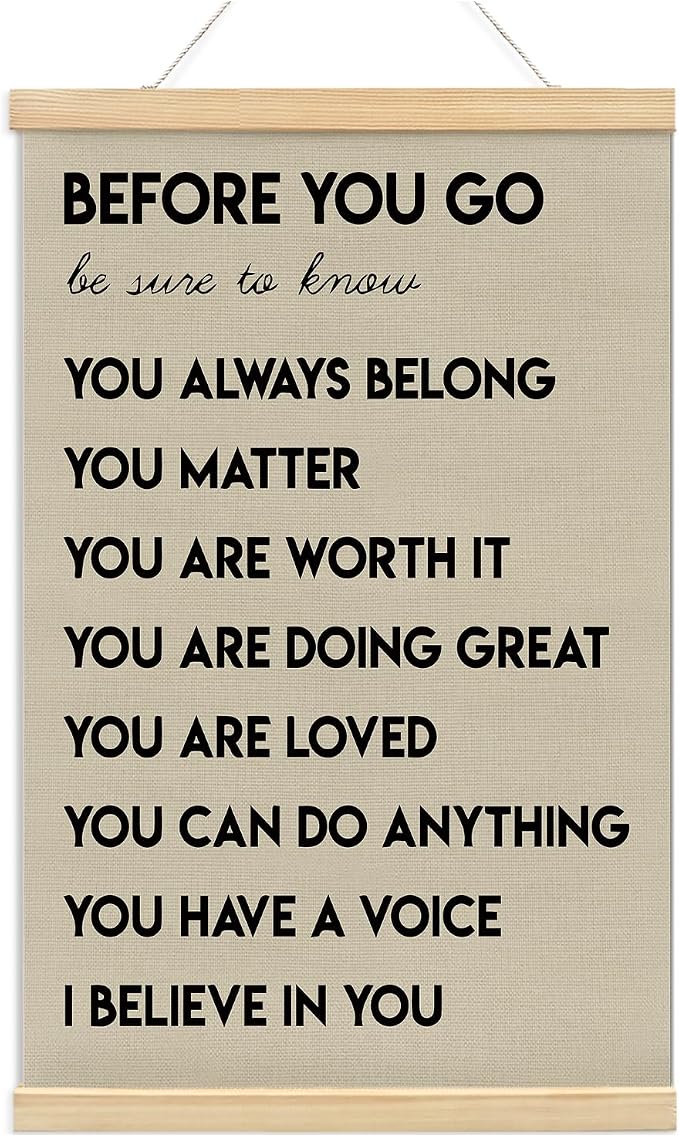 foedor Mental Health Posters, Positive Affirmations Wall Sign Decor Posters by Unknown