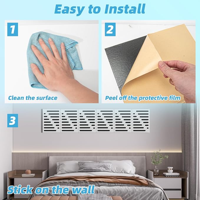 Art3d 6-Pack Self-Adhesive Soundproof Acoustic Panels - Image 7