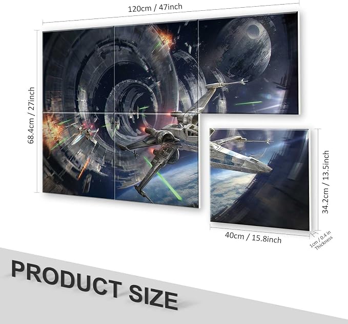 JBER Art Acoustic Panels, 47.2×27 Inches Acoustical Wall Panels, Sound - Image 3