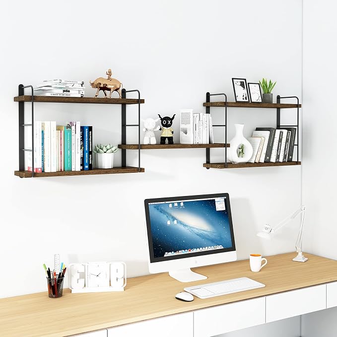 MXCSE Wall Shelves, Wall Mounted Bookshelves, DIY Floating Shelves - Image 4