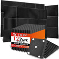 12 Pack Acoustic Panels – Sound Proof Foam Panels by TOUO