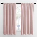 NICETOWN Blackout Curtains for Living Room, Blush Pink, 2 Panels, 42 by 63 by NICETOWN