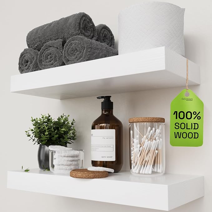 BAOBAB WORKSHOP Wood Floating Shelves by BAOBABWORKSHOP