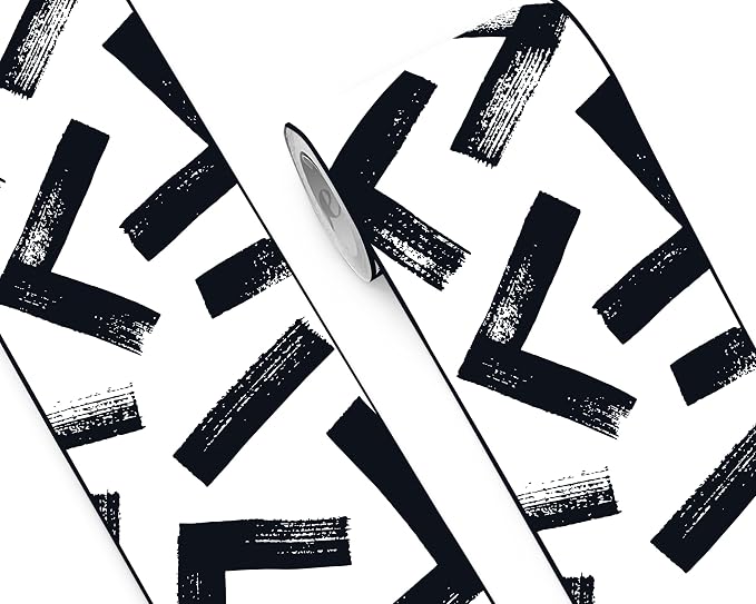 FLFK Black and White Design Wallpaper Border by FLFK