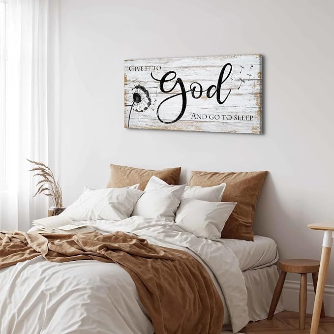 AIYISU Christian Bible Verses Wall Art Rustic Wall Decor - Image 2