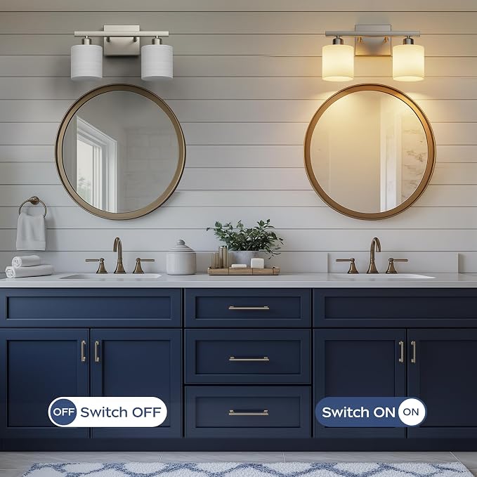 PARTPHONER Bathroom Light Fixtures, Bathroom Lighting Fixtures Over Mirror - Image 5