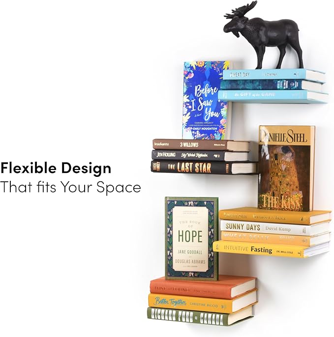 xympo Floating Invisible Bookshelf Wall Mounted - Image 7