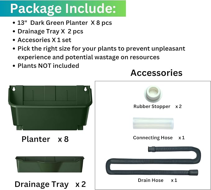 Maxona Vertical Wall Planter for Indoor Plant-Walls Mounted Pot - Image 2