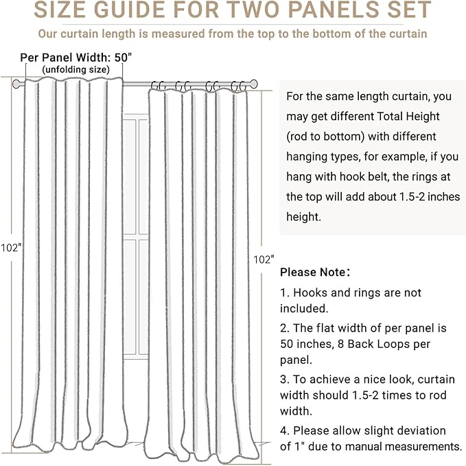 100% Blackout Shield Green Linen Blackout Curtains - Image 7