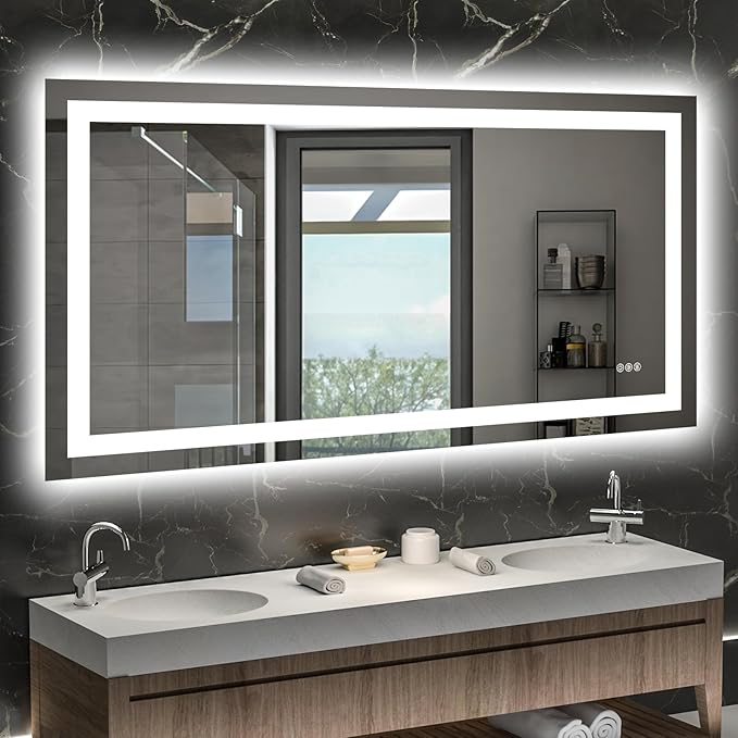 Hivone 55X30 LED Bathroom Mirror by Hivone