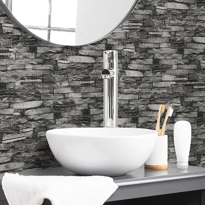 20PCS 3D Wall Panels Peel and Stick Foam, Self-Adhesive Decorative 3D Brick - Image 2