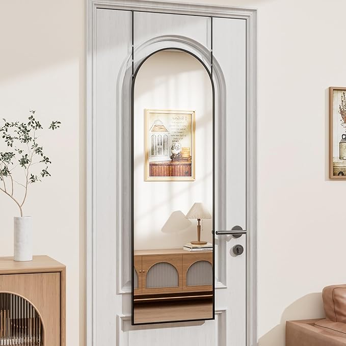Rowjut Full Length Door Mirror, Wall Mounted Wall Mirrors, Cloakrooms - Image 2