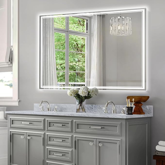 Ratsamee 48x30 Inch LED Bathroom Mirror - Image 2