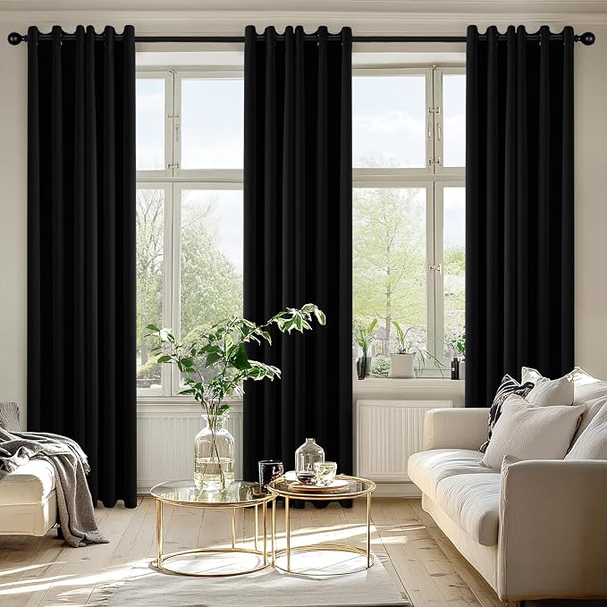 MIULEE Blackout Curtains for Bedroom Living Room 2 Panels, Thermal Insulated - Image 6