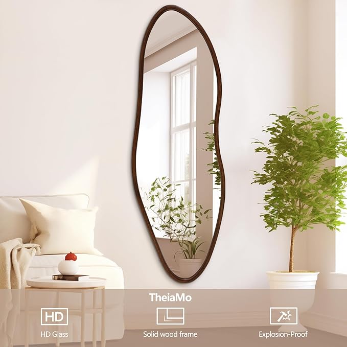 Irregular Full Length Mirror, Large Asymmetrical Wall Mirrors - Image 6