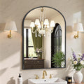 Sweetcrispy 38"x30" Arched Black Bathroom Mirrors by Sweetcrispy