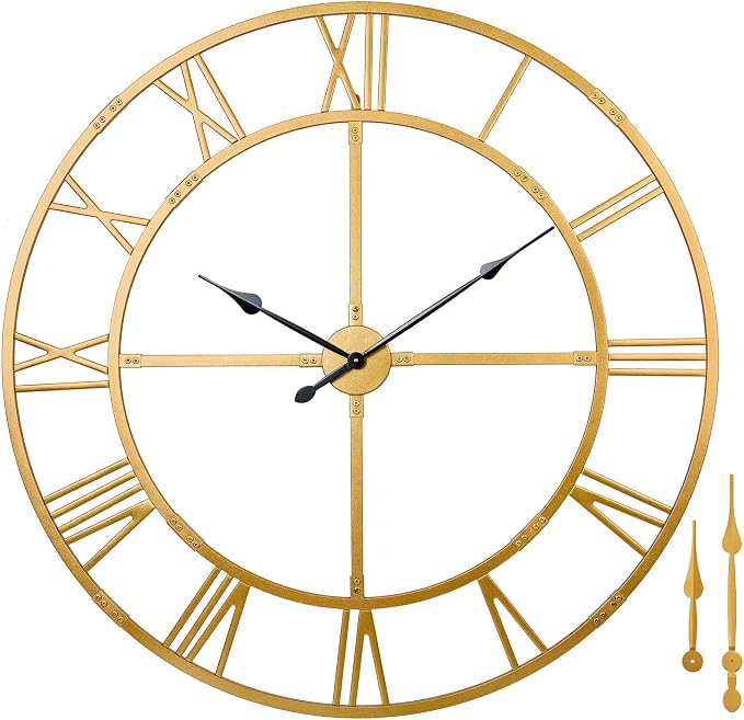 60 Inch Large Wall Clock for Living Room Decor – Easy-Assembly Silent - Image 7