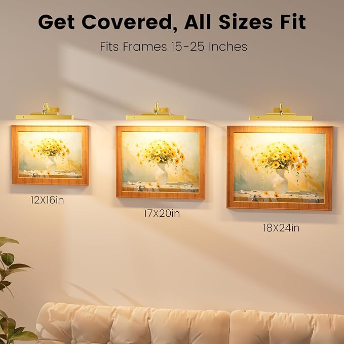 3 Pack Gallery Lights for Wall, 4400mAh Rechargeable Picture Lights - Image 7