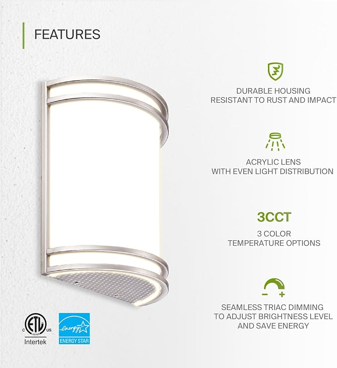ASD LED Indoor Wall Mount Light Fixture - Image 3