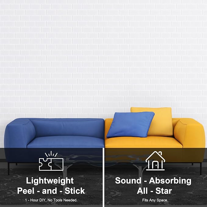 WoveN SounD Brick Acoustic Wall Panels Seamless Visual, High Density, Sound - Image 7