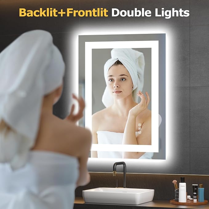 Hivone 28X20 LED Bathroom Mirror - Image 2