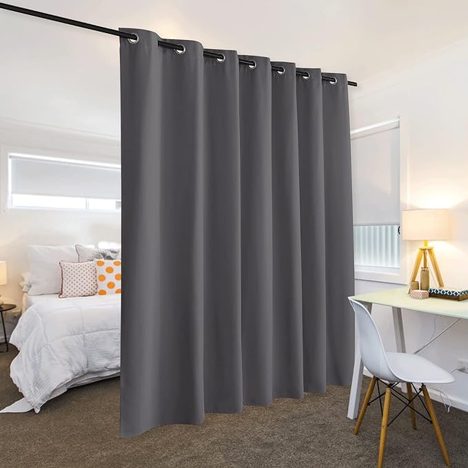 RYB HOME Privacy Curtain for Sliding Glass Door, Light Block Noise Reduce - Image 3