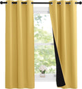NICETOWN 100% Blackout Short Curtains by NICETOWN