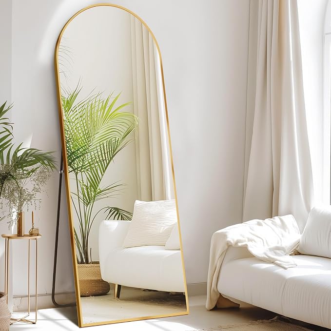 DUMOS 58"x19" Arched Full Length Mirror - Image 2