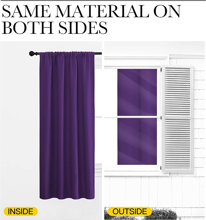 NICETOWN Blackout Draperies Curtains 84 Long - Image 7