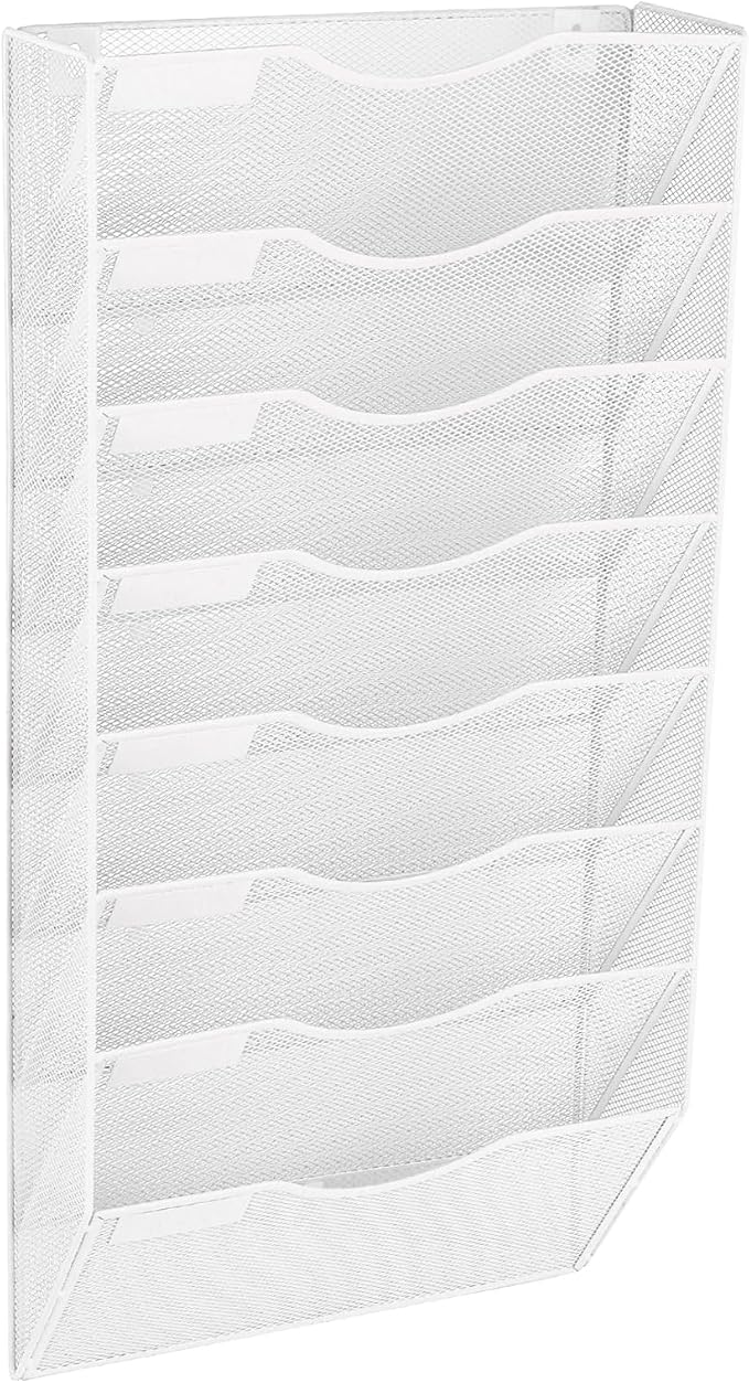 EASEPRES 8 Pocket Mesh Hanging Wall File Organizer, Wall Mounted Mail Paper - Image 8