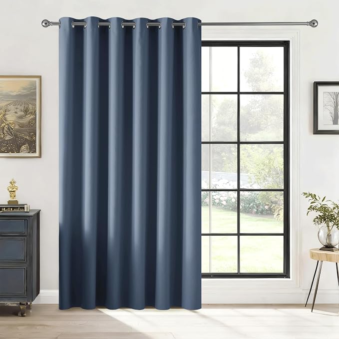 RYB HOME Blackout Thermal Insulated Curtains, Portable Curtain by RYBHOME
