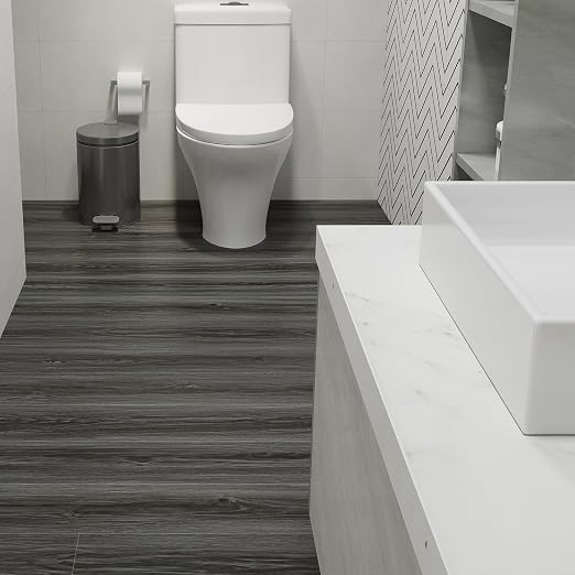 Wood Grain Peel and Stick Floor Tiles – 11.8” Width, Full Roll Length of 590" – - Image 5
