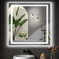 DUMOS 36.1"x36.1" LED Bathroom Mirror, Smart Anti-Fog Bathroom Vanity Mirror by DumosLifestyle