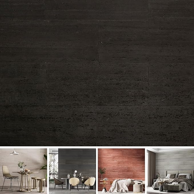 SINGULARWOOD 15pcs/26.46 sq ft Soft Stone Wall Tiles, Flexible Travertine Rock by SINGULARWOOD