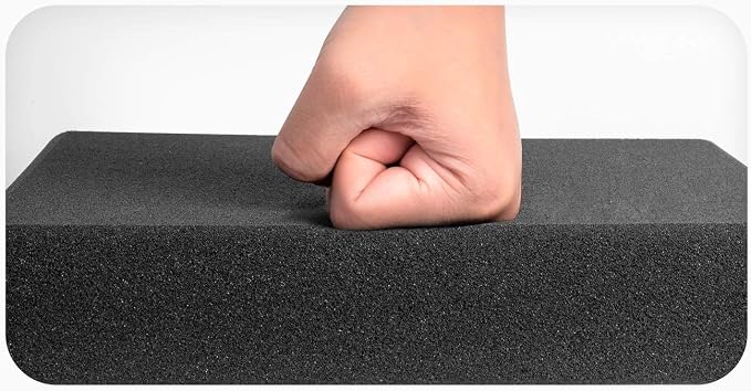 JBER Acoustic Studio Foam, 24 Pack 2" X 12" X 12" Round C-Panel Sound Foam - Image 8
