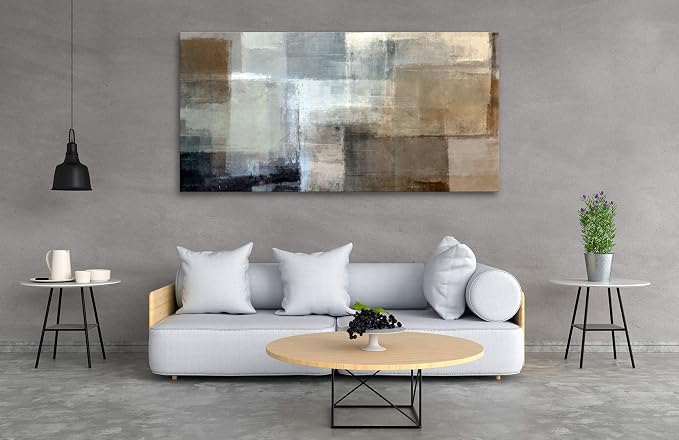 Baisuart A61275 Canvas Prints Abstract Wall Art Print Paintings Grey and Brown - Image 5