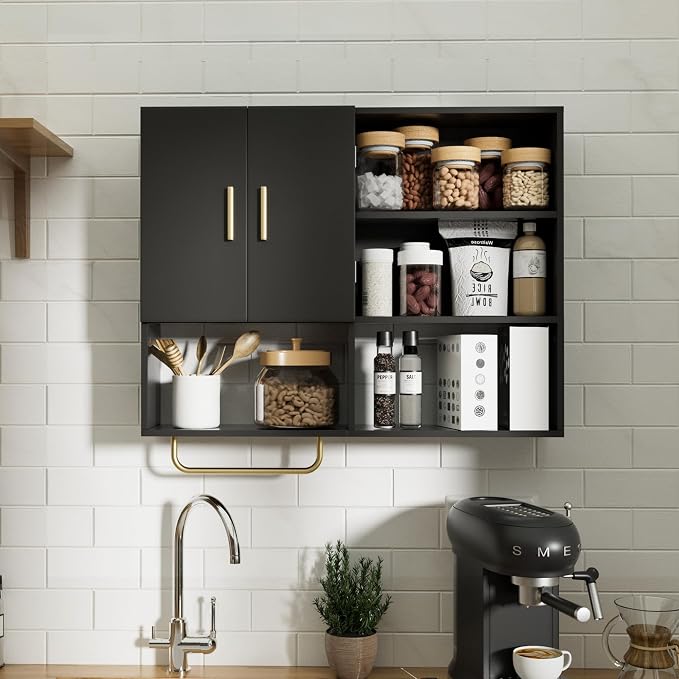Bathroom Wall Cabinet Wood Large Wall Mounted Medicine Cabinet - Image 7