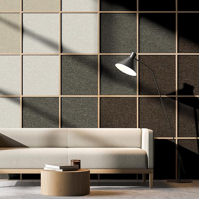 Blended Brown Peel and Stick Wallpaper Slight Velvety Feeling Woven Fabric - Image 7