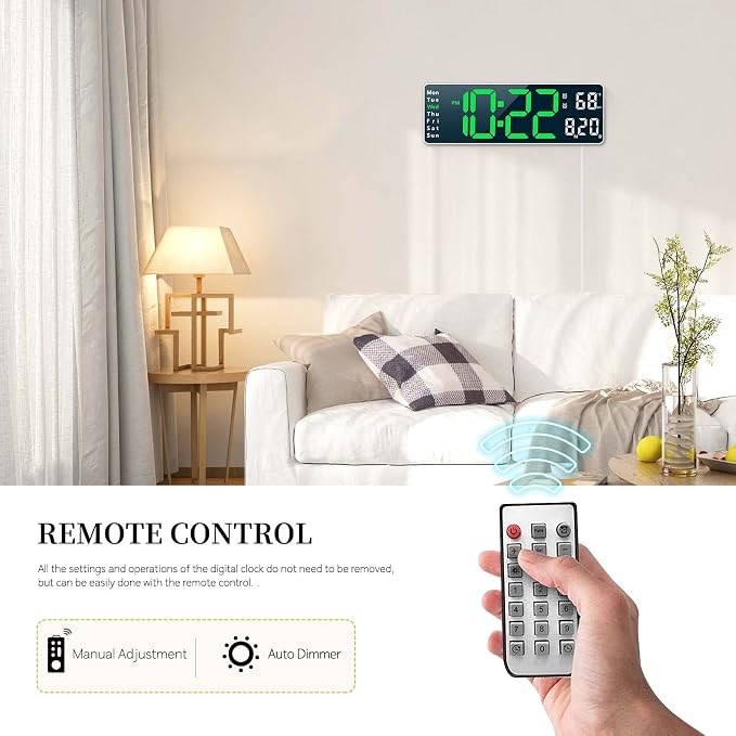 Digital Clock, Digital Wall Clock - Image 4