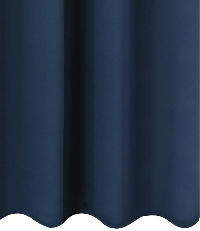 LEMOMO Navy Blue Blackout Curtains 34 x 84 Inch Length/Set of 2 Curtain - Image 9