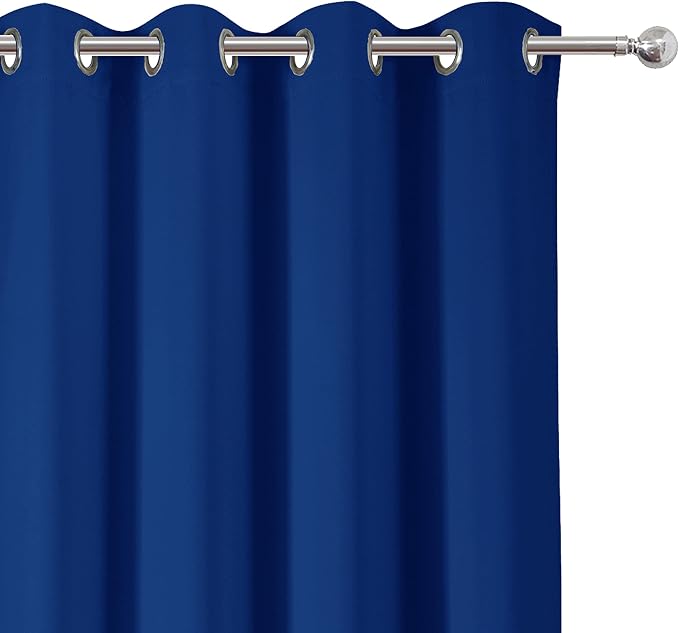 LEMOMO Blackout Curtains 66 x 95 inch/Royal Blue Curtains Set of 2 - Image 7