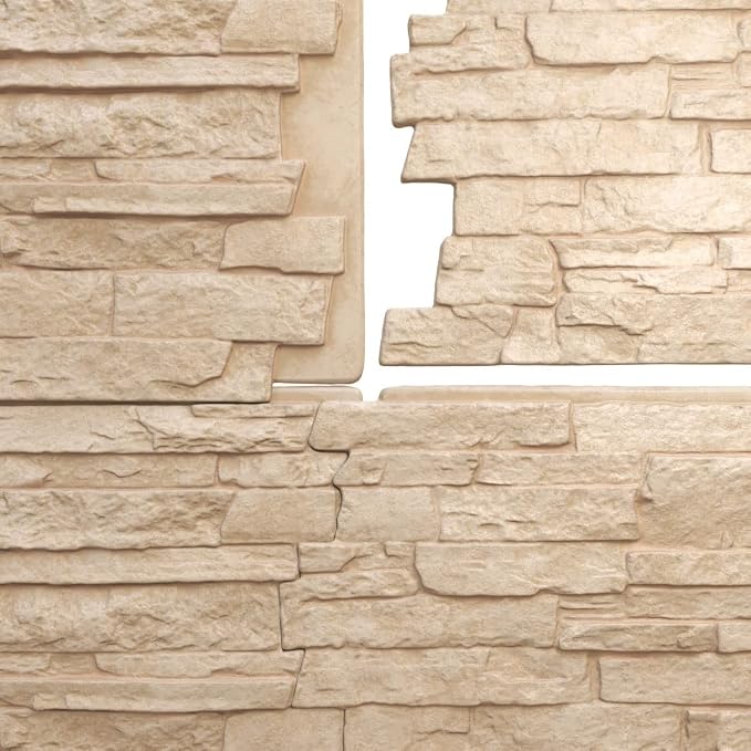 EverStone Acadia Ledge Faux Stone Panel, Ocean Floor Color - Image 9