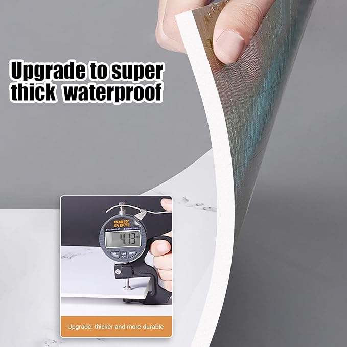 Chejiaye 22pcs Marble Peel and Stick Backsplash Waterproof Washroom Wall Panels - Image 6