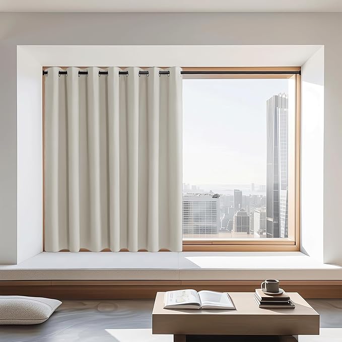 NICETOWN Blackout Curtains 72 inches Long, Grommet Privacy Window Treatment by NICETOWN