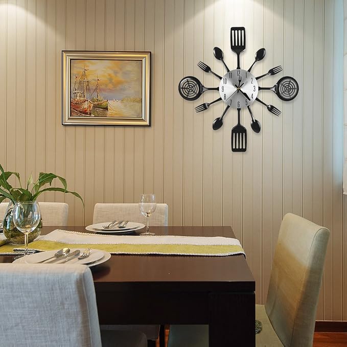 16 Inch Cutlery Kitchen Wall Clocks - Image 6