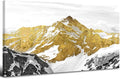 Large Golden Mountain Wall Art Abstract Black and Gold Mountain Wall Decor by HOME