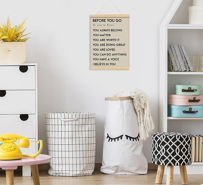 Mental Health Positive Affirmations Inspirational Wall Art Decor, Therapist - Image 3
