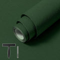 Abyssaly Green Wallpaper Peel and Stick 15.7" x 393.7" Silk Embossed Green by Abyssaly
