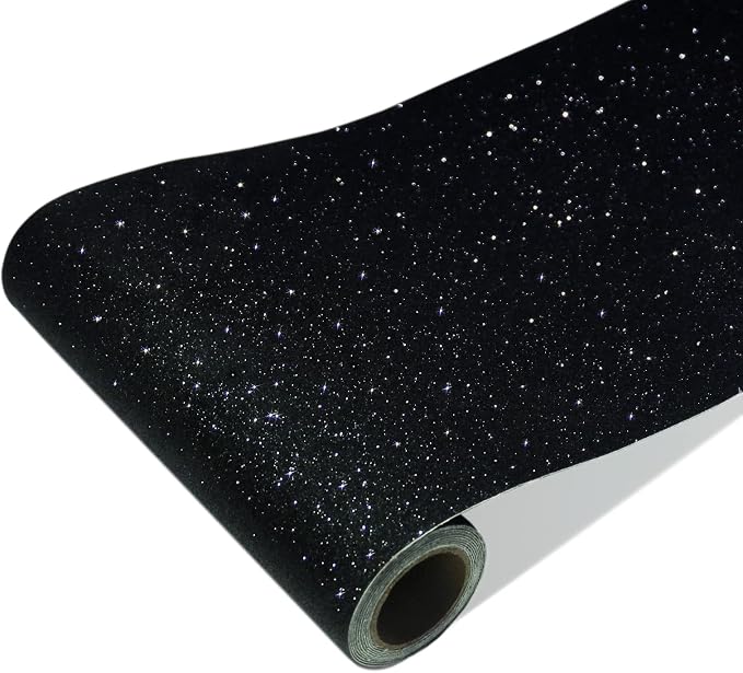 CRE8TIVE Glitter Wallpaper Border Sparkle Peel and Stick Wallpaper Fabric by CRE8TIVE